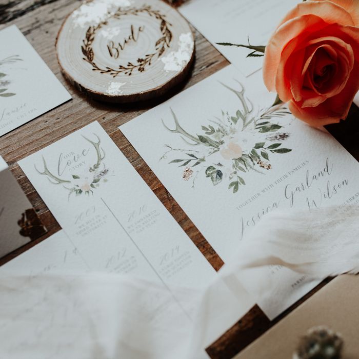 Rustic Luxe Stationery Suite