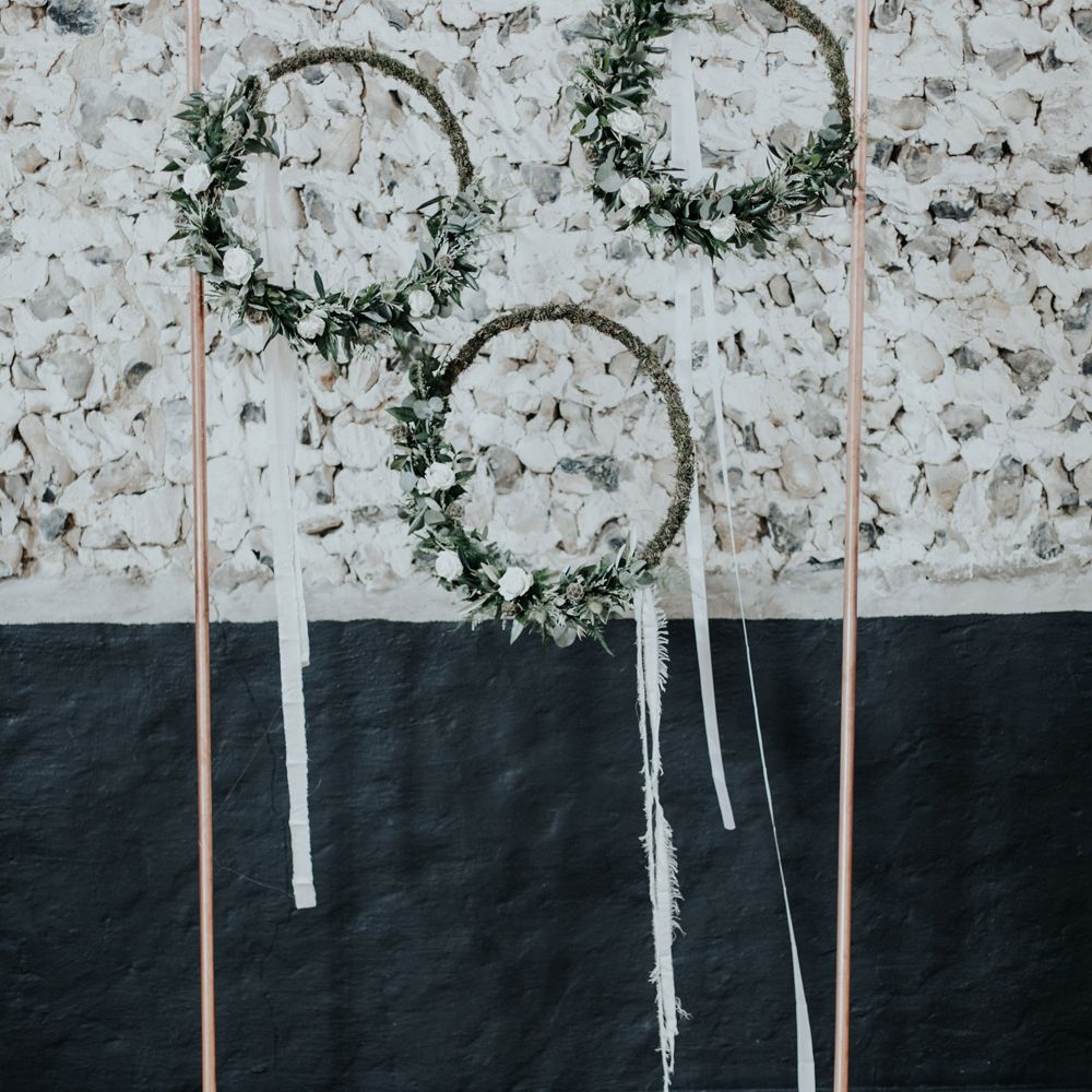 Floral Hoops Wedding Decor