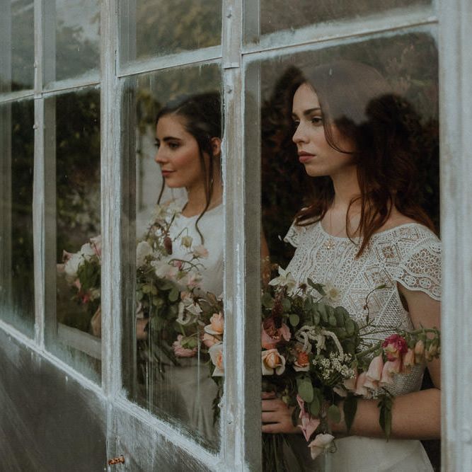 Soft & Romantic Bridal Inspiration Shoot With Rose Bouquets & Brides In Otaduy With Images From Fox & Owl Photography & Planning By Redamancy Weddings