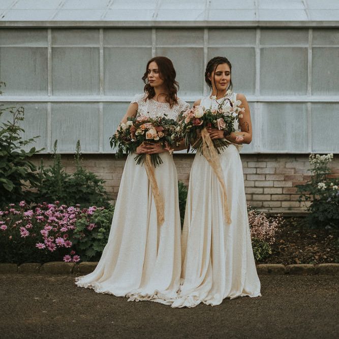 Soft & Romantic Bridal Inspiration Shoot With Rose Bouquets & Brides In Otaduy With Images From Fox & Owl Photography & Planning By Redamancy Weddings
