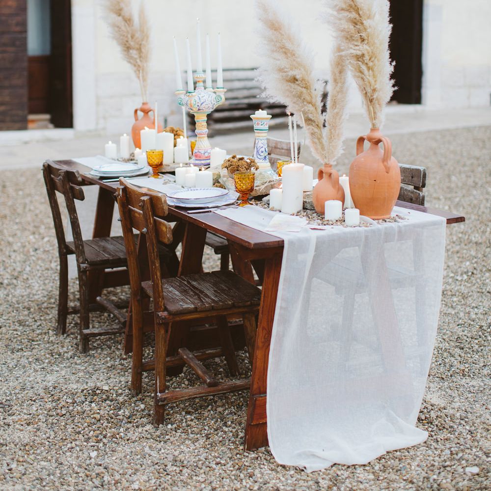 Table scape | Natural Wedding Inspiration in the Apulian Karst Lands | Cristina Firotto Event Design | Valentina Oprandi Photography