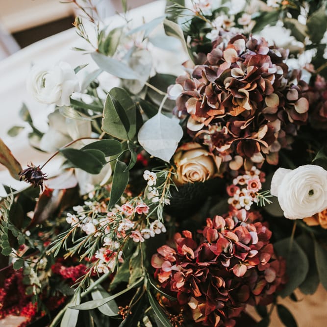 Autumnal Wedding Flowers