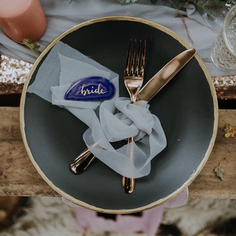 Place Setting | Styling by The White Emporium | Woodland Bohemian Luxe Inspiration | Lola Rose Photography & Film