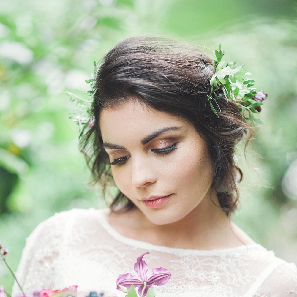 Woodland Luxe Wedding Inspiration At Knighton House Dorset With Minna Wedding Dresses & Images By Darima Frampton