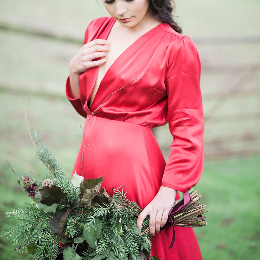 Bride In Red Wedding Dress By Indiebride From Minna