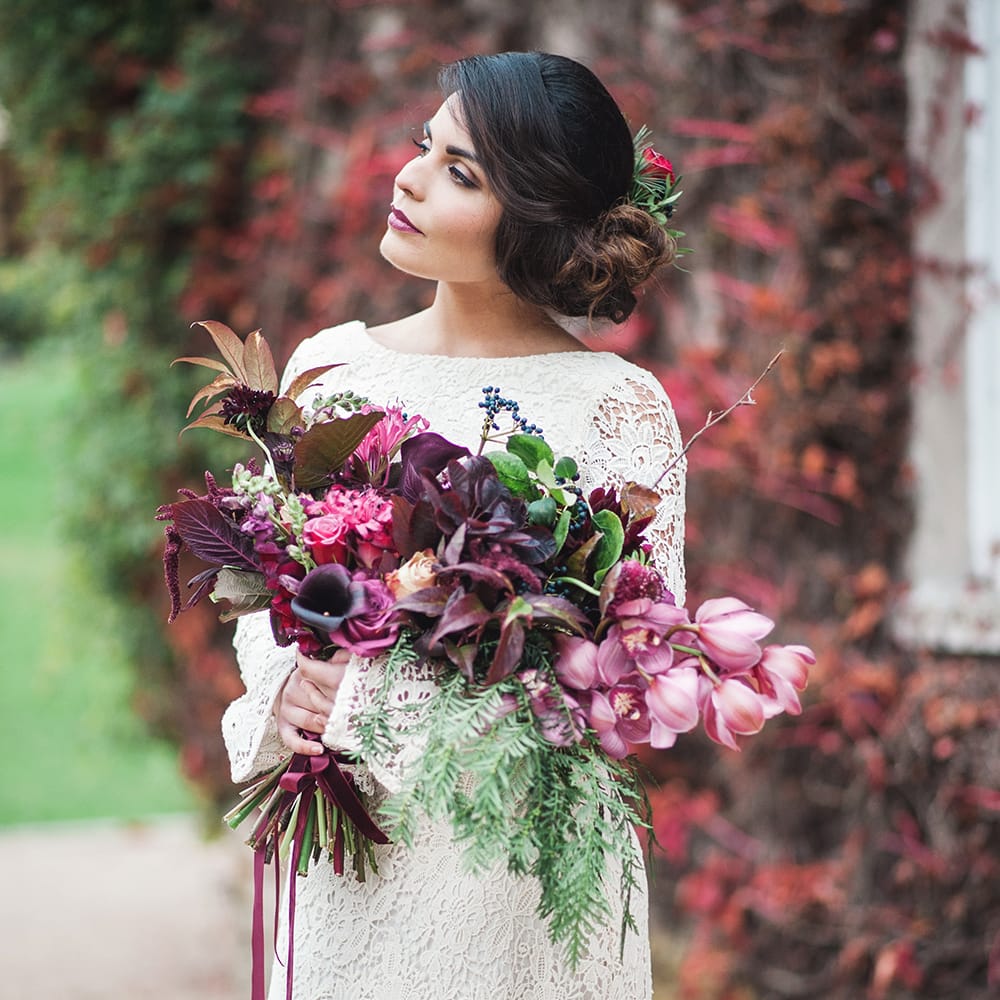 Woodland Luxe Wedding Inspiration At Knighton House Dorset With Minna Wedding Dresses & Images By Darima Frampton