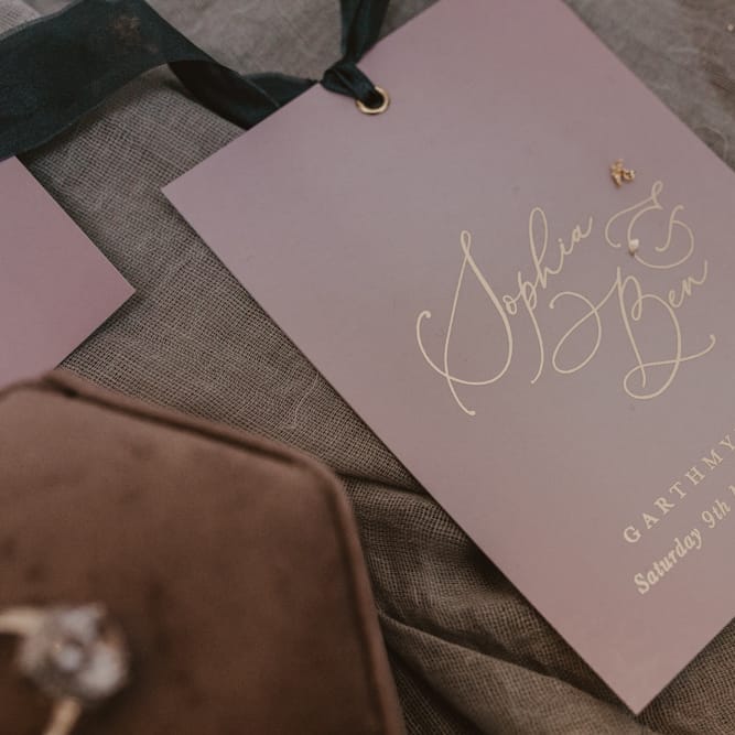 Pink &amp; Gold Foil with Wax Seals Wedding Stationery Suite by Knockknockpenny Studio | Romantic Pink and Gold Wedding Inspiration in a Modern Summer House at Garthmyl Hall by KnockKnockPenny Studio | Nesta Lloyd Photography