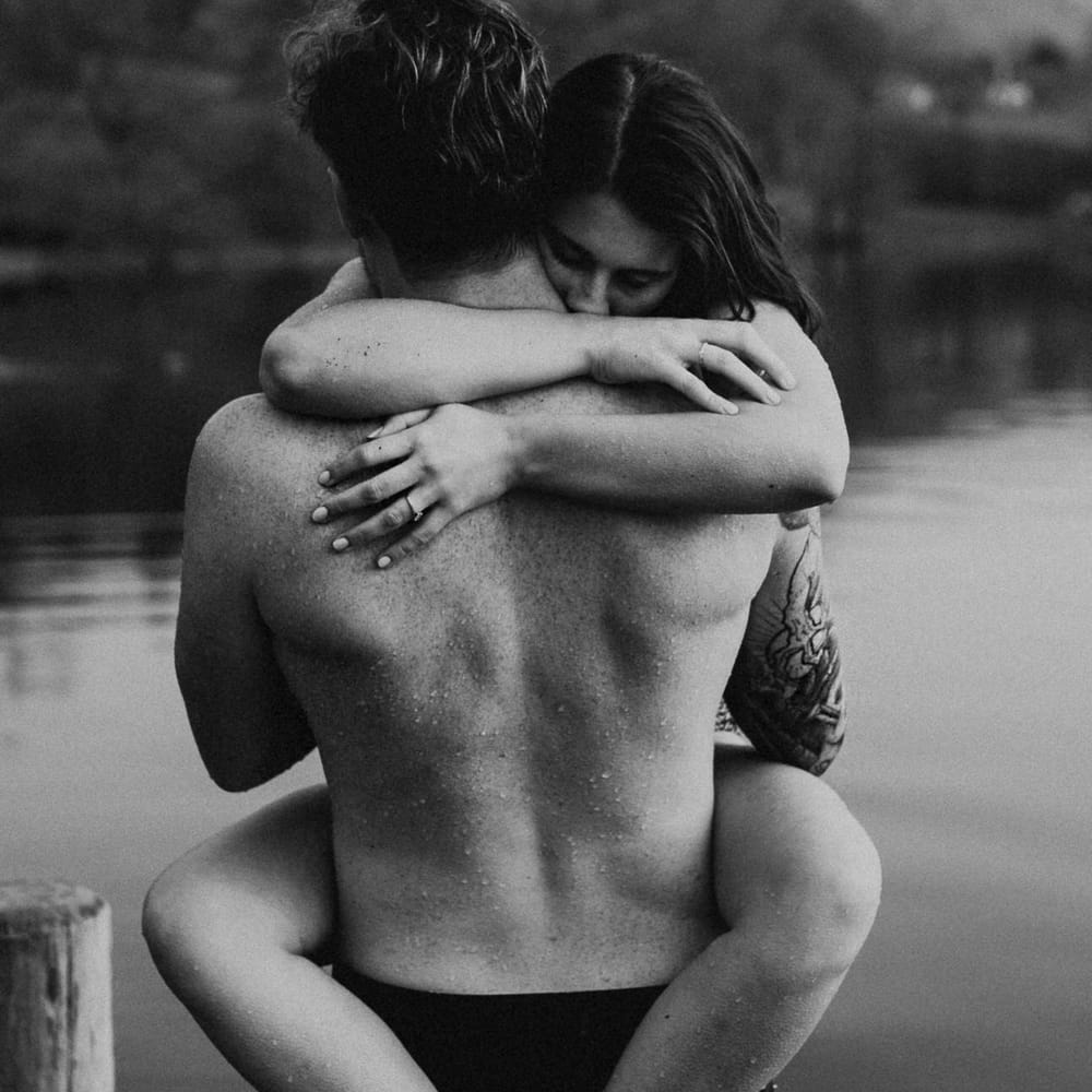 Dirty Dancing Lake Lift Engagement Shoot at Lake Coniston in the Lake District by ALifeLessOrdinary Photography