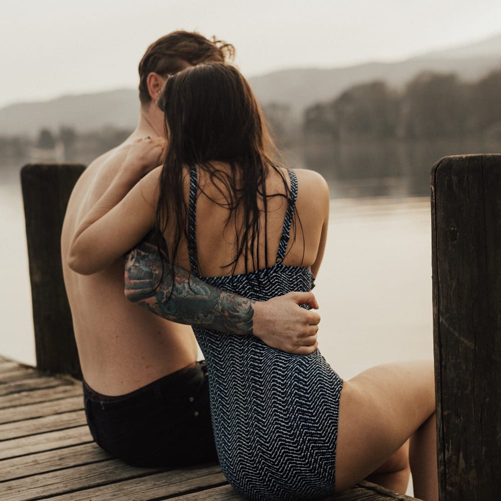 Dirty Dancing Lake Lift Engagement Shoot at Lake Coniston in the Lake District by ALifeLessOrdinary Photography
