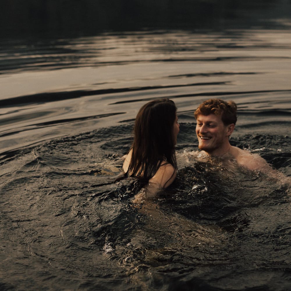Dirty Dancing Lake Lift Engagement Shoot at Lake Coniston in the Lake District by ALifeLessOrdinary Photography