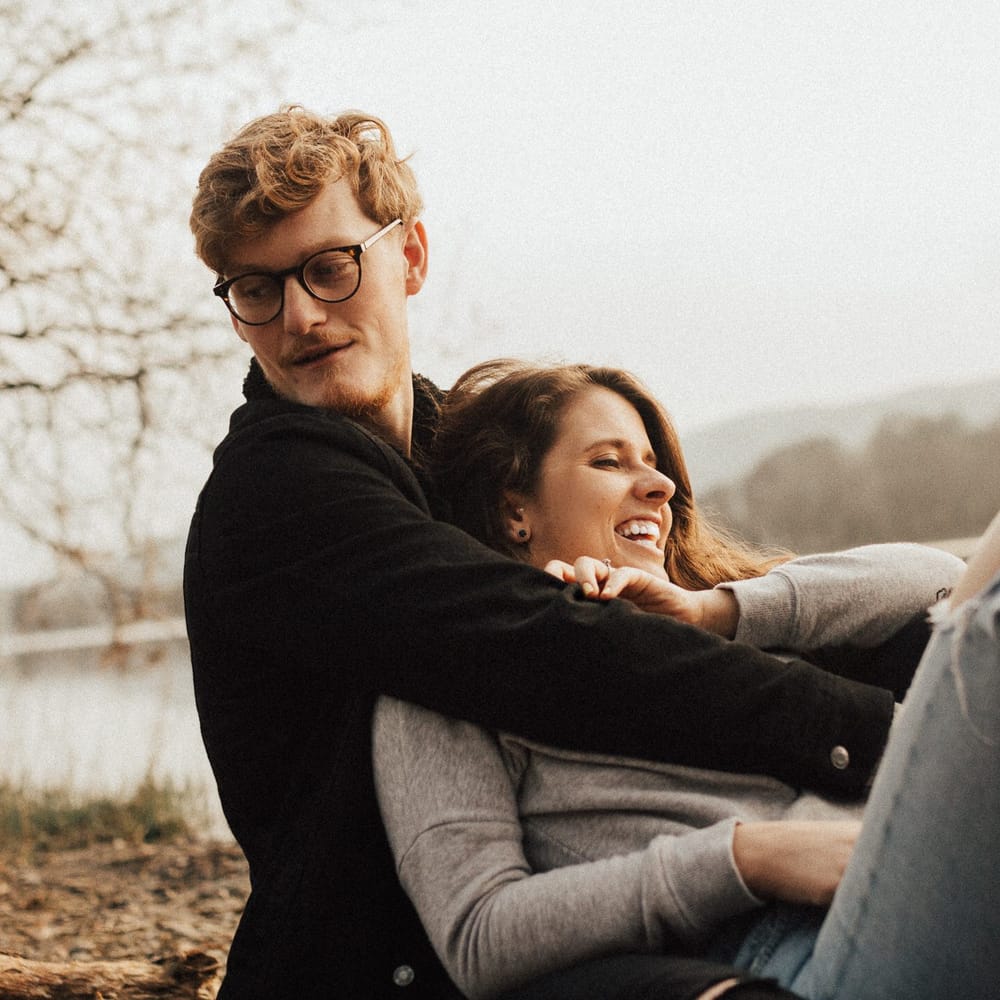 Dirty Dancing Lake Lift Engagement Shoot at Lake Coniston in the Lake District by ALifeLessOrdinary Photography