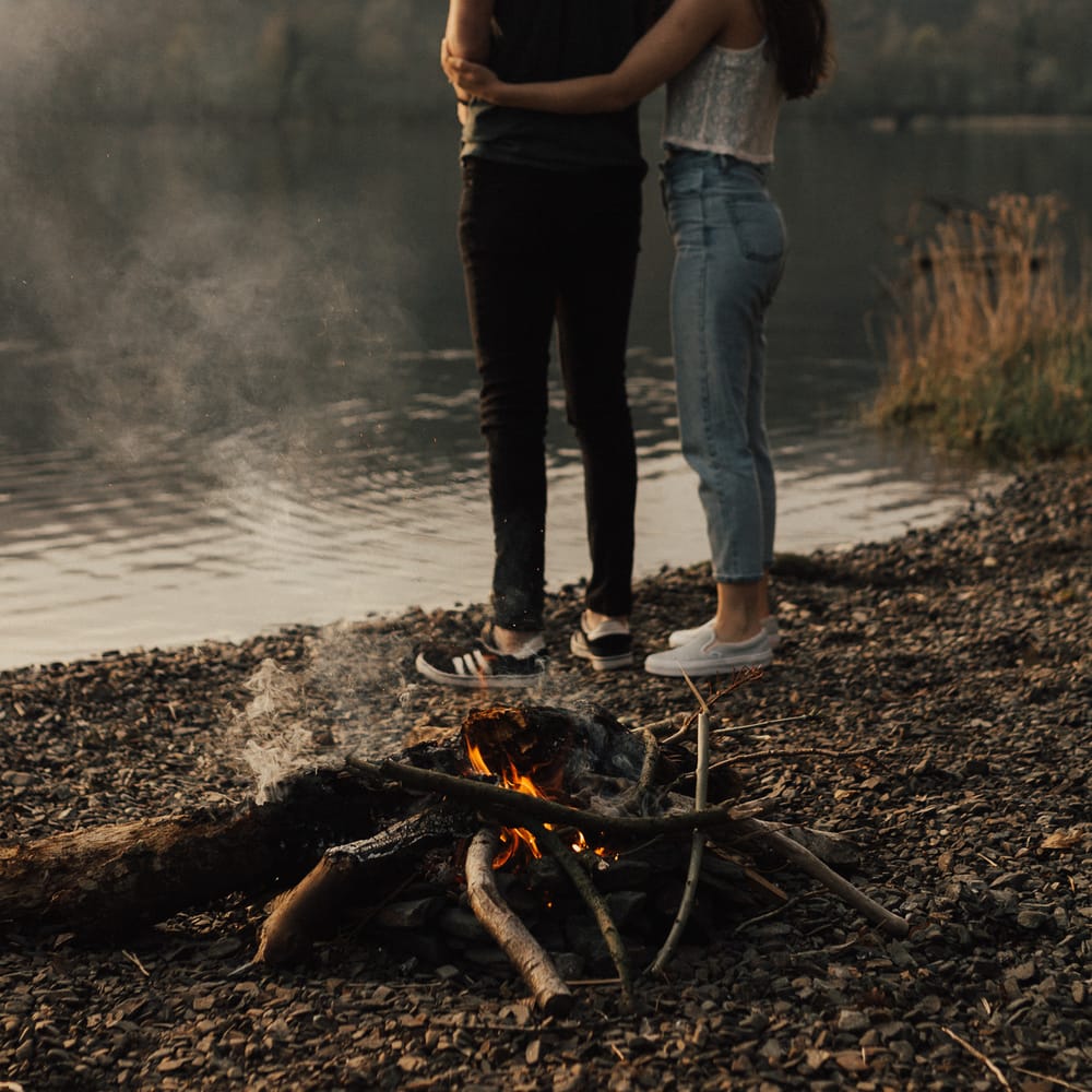 Dirty Dancing Lake Lift Engagement Shoot at Lake Coniston in the Lake District by ALifeLessOrdinary Photography