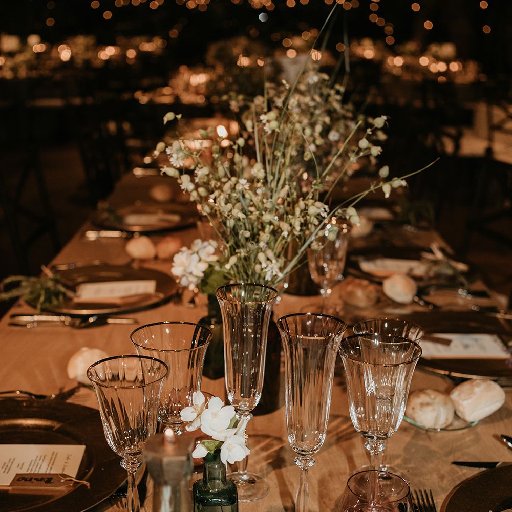 Reception Table Decor | Authentic Spanish Wedding at Masia Ribas, Barcelona | Sara Lobla Photography