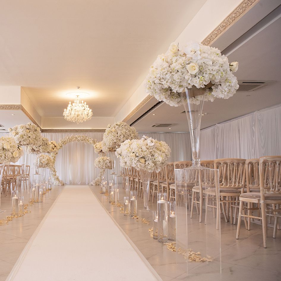 White Flower Installations