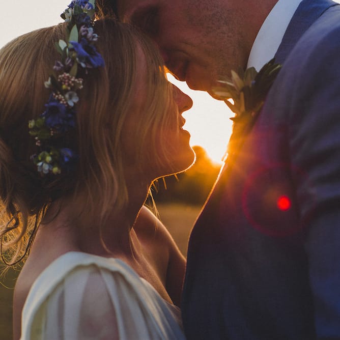 Intimate Prosecco Pool Party Wedding in Tuscany. Bride wears Livio Lacurre Gown, Groom wears Beggars Run Custom Suit. Photography by Livio Lacurre.