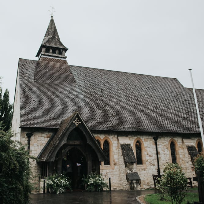 Church wedding ceremony in Farnham