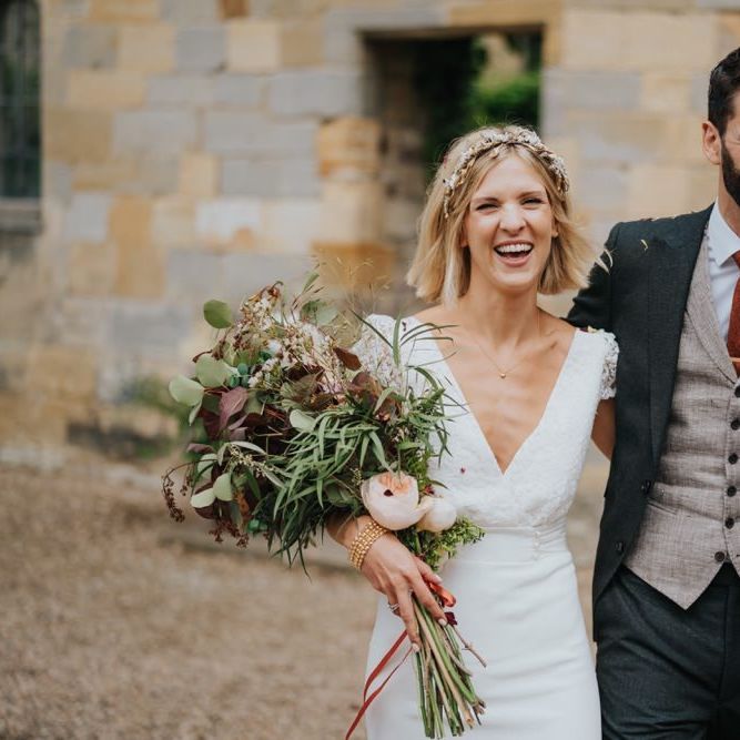 Bride and groom say 'I do' at Newburgh Priory with Italian twist