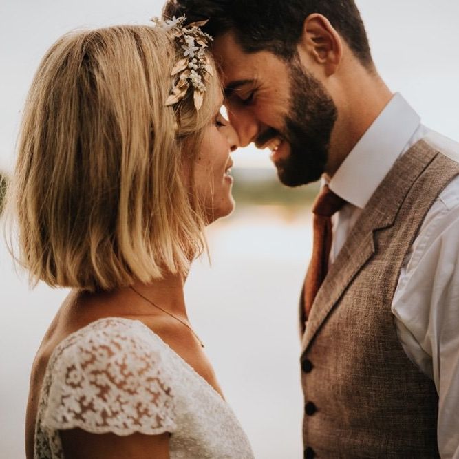 Bride and groom take in the breathtaking views at Newburgh Priory