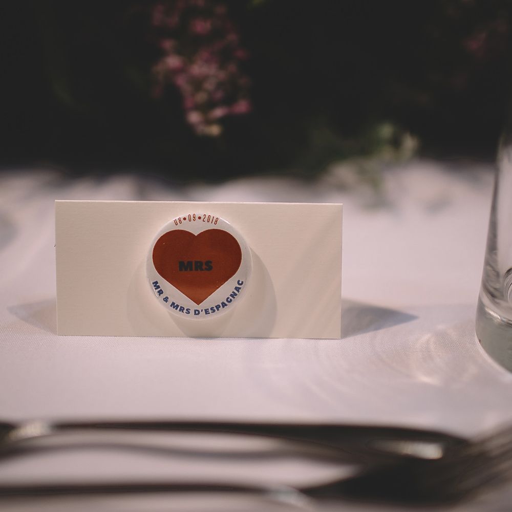 Personalised Wedding Badges