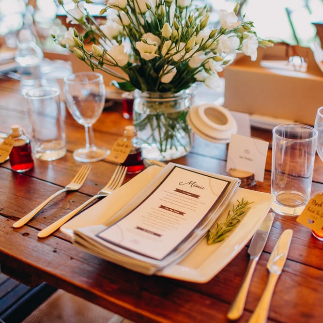Place Setting Wedding Reception Decor | DIY Rustic Tipi Wedding at Riverhill Gardens, Sevenoaks | Frances Sales Photography