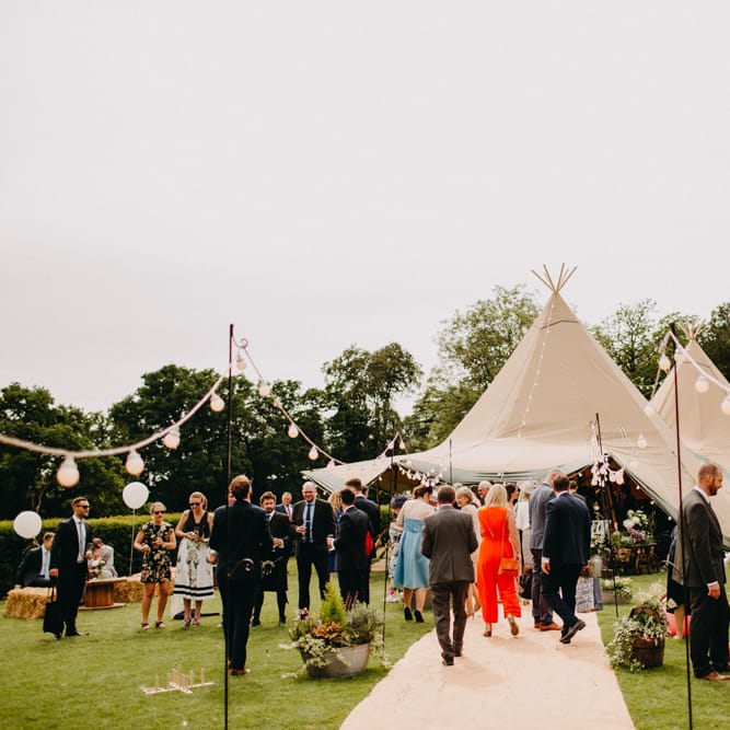 DIY Rustic Tipi Wedding at Riverhill Gardens, Sevenoaks | Frances Sales Photography