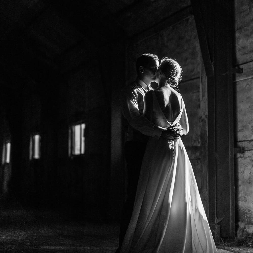 Bride in Caroline Castigliano Wedding Dress | Groom in Henry Herbert Tailors Morning Suit | Traditional Green/Blue Danish Wedding at Scandinavian Country House, Jomfruens Egede in Faxe, Denmark | John Barwood Photography