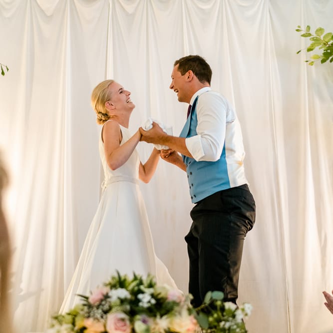 Speeches | Bride in Caroline Castigliano Wedding Dress | Groom in Henry Herbert Tailors Morning Suit | Traditional Green/Blue Danish Wedding at Scandinavian Country House, Jomfruens Egede in Faxe, Denmark | John Barwood Photography