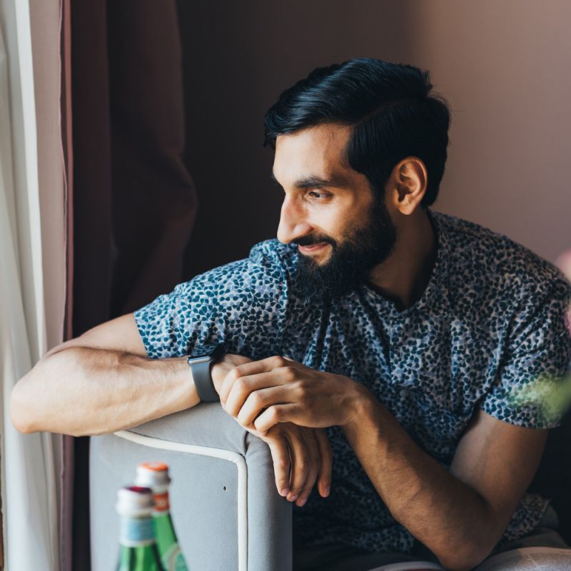 Groom on Wedding Morning