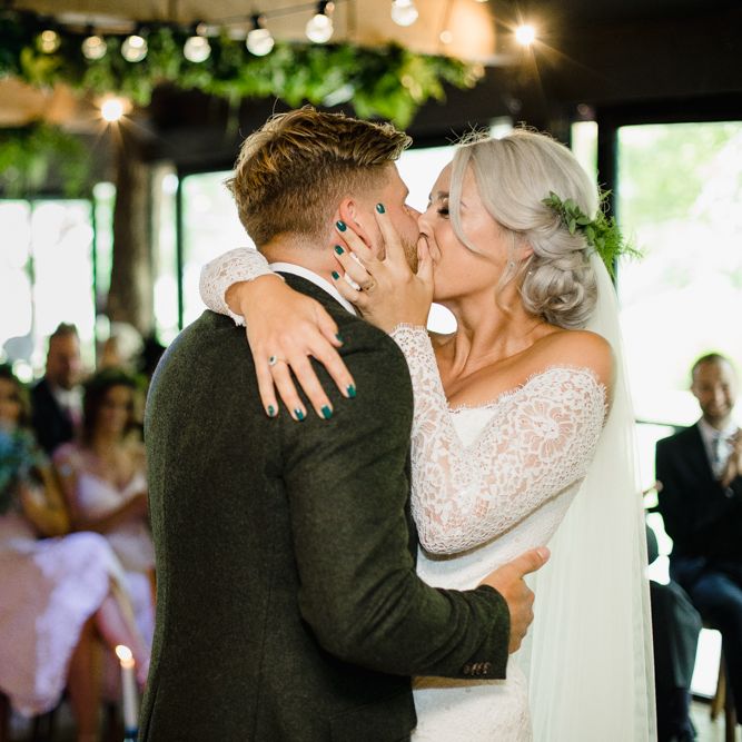 Wedding Ceremony // Dewsall Court Wedding With Bride In Fishtail Gown 'Adele' By Augusta Jones With Images From Chris Barber Photography And Film From Blooming Lovely Films