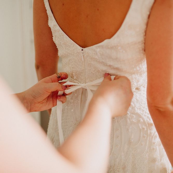 Church Wedding Ceremony | Bride in Karen Willis Holmes | Groom in Custom Made Suit by Suit Supply | Summer Wedding at Family Home in Kent | Glass Marquee from Academy Marquees | Frances Sales Photography