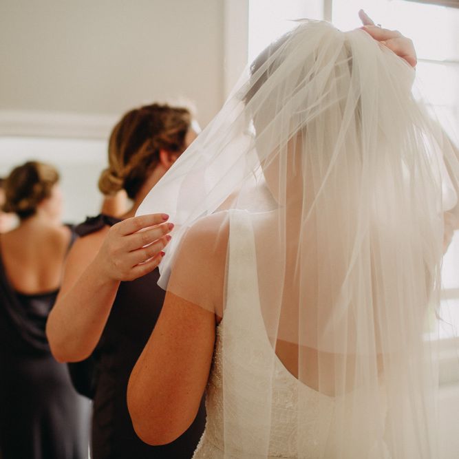 Church Wedding Ceremony | Bride in Karen Willis Holmes | Groom in Custom Made Suit by Suit Supply | Summer Wedding at Family Home in Kent | Glass Marquee from Academy Marquees | Frances Sales Photography