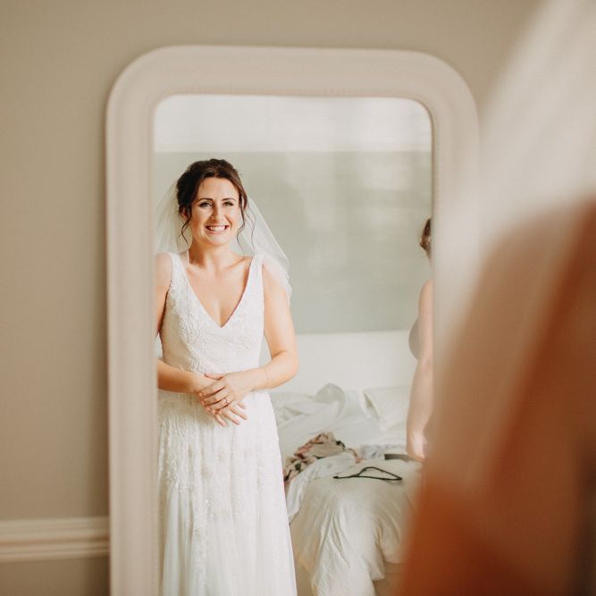 Church Wedding Ceremony | Bride in Karen Willis Holmes | Groom in Custom Made Suit by Suit Supply | Summer Wedding at Family Home in Kent | Glass Marquee from Academy Marquees | Frances Sales Photography