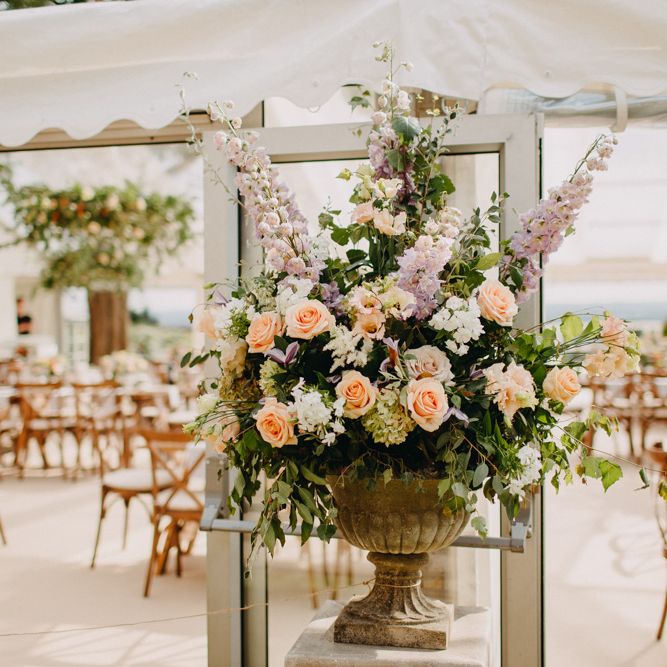 Flowers from Topiary Tree | Bride in Karen Willis Holmes | Groom in Custom Made Suit by Suit Supply | Summer Wedding at Family Home in Kent | Glass Marquee from Academy Marquees | Frances Sales Photography