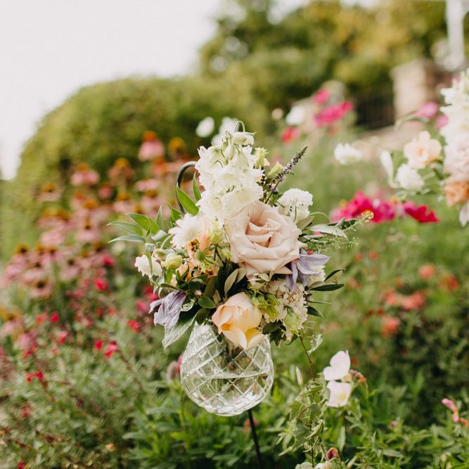 Flowers from Topiary Tree | Bride in Karen Willis Holmes | Groom in Custom Made Suit by Suit Supply | Summer Wedding at Family Home in Kent | Glass Marquee from Academy Marquees | Frances Sales Photography