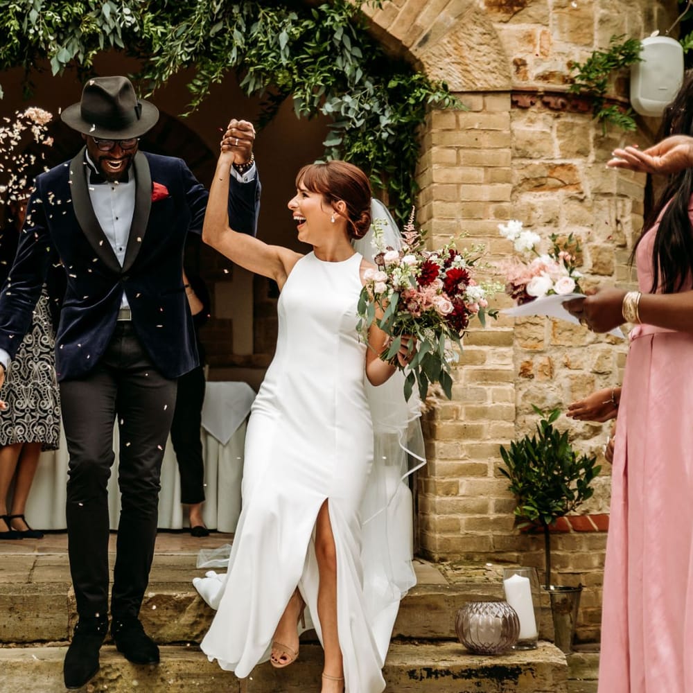 Confetti moment for 2017 X Factor finalist Kevin Davy White and wife Amy