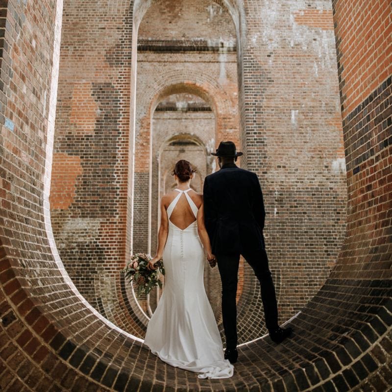 Stylish bride and groom portrait by Paul &amp; Nanda
