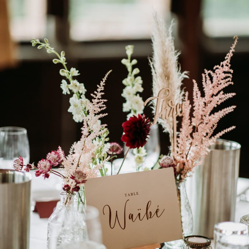 Table centrepiece at The Ravenswood