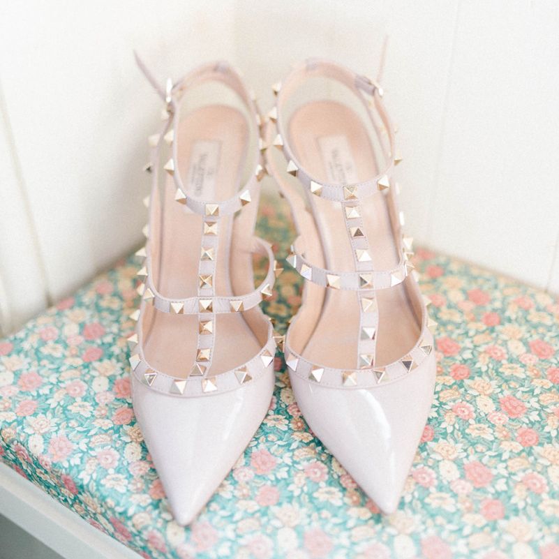 Valentino Rock Stud Bridal Shoes