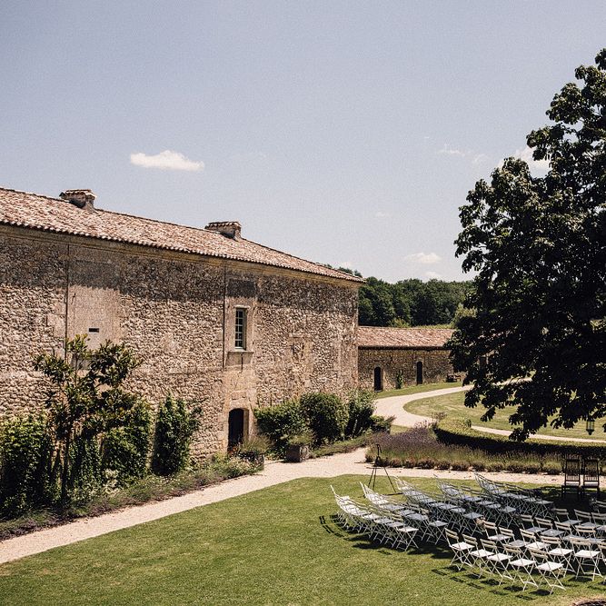 Outdoor Wedding Ceremony at Chateau Rigaud