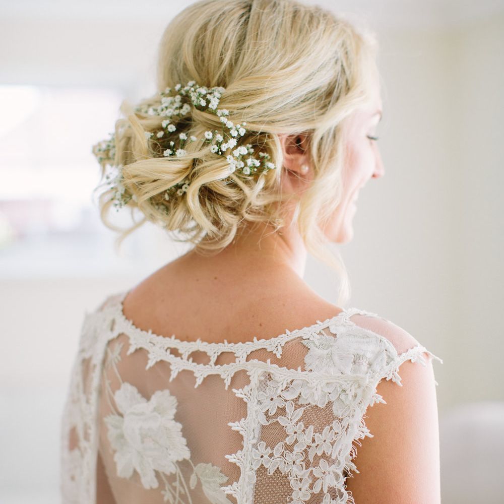 Bride in Claire Pettibone Whitney Bridal Gown with Cape | DIY Country Wedding at Warborne Farm, Lymington | Camilla Arnhold Photography