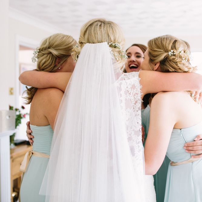 Wedding Morning Bridal Party Preparations | DIY Country Wedding at Warborne Farm, Lymington | Camilla Arnhold Photography