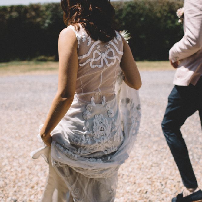 Vintage Lace Wedding Dress // Image By Carrie Lavers Photography