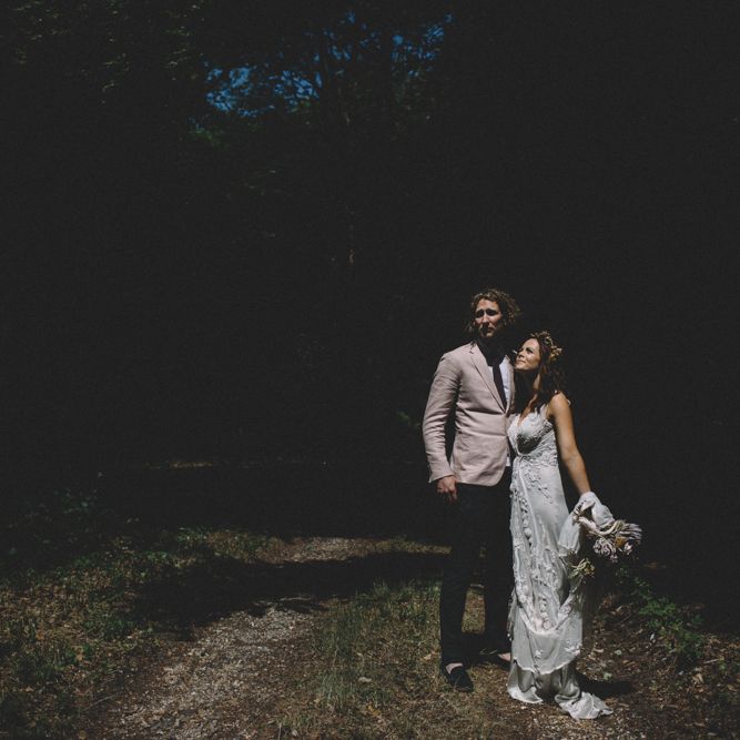 Groom In Pink Jacket // Image By Carrie Lavers Photography