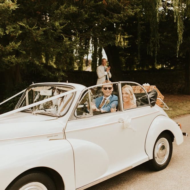 Convertible wedding car for August 2020 wedding
