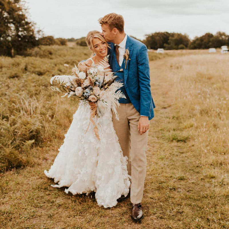 Intimate bride and groom portrait by Darina Stoda Photography