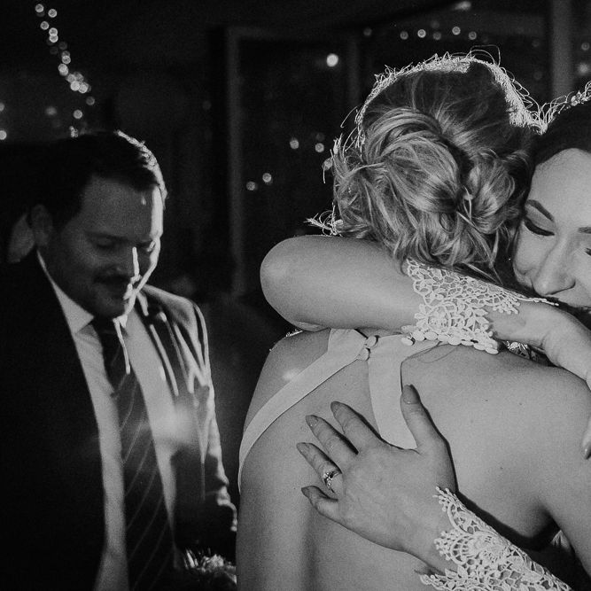 Bride in Lace Long Sleeve Martina Liana Wedding Dress | Lusty Glaze Beach Wedding Newquay Cornwall | Alexa Poppe PhotographyLusty Glaze Beach Wedding Newquay Cornwall | Alexa Poppe Photography