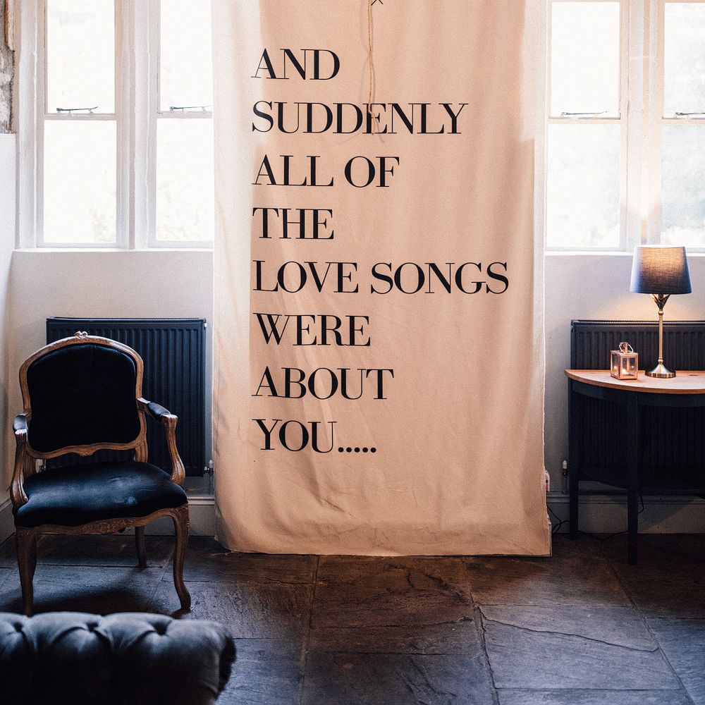 Linen Sign For Wedding // Images Wedding Speeches // Images From Samuel Docker Photography