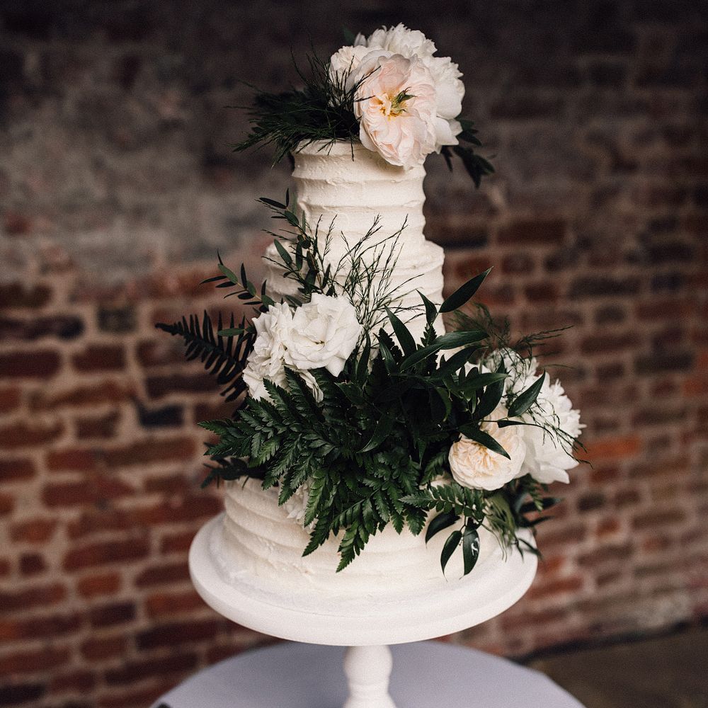Buttercream Wedding Cake // Images From Samuel Docker Photography