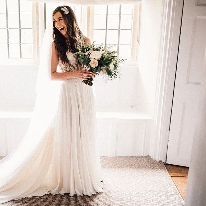 Bespoke Amanda Wakeley Wedding Dress // Images From Samuel Docker Photography