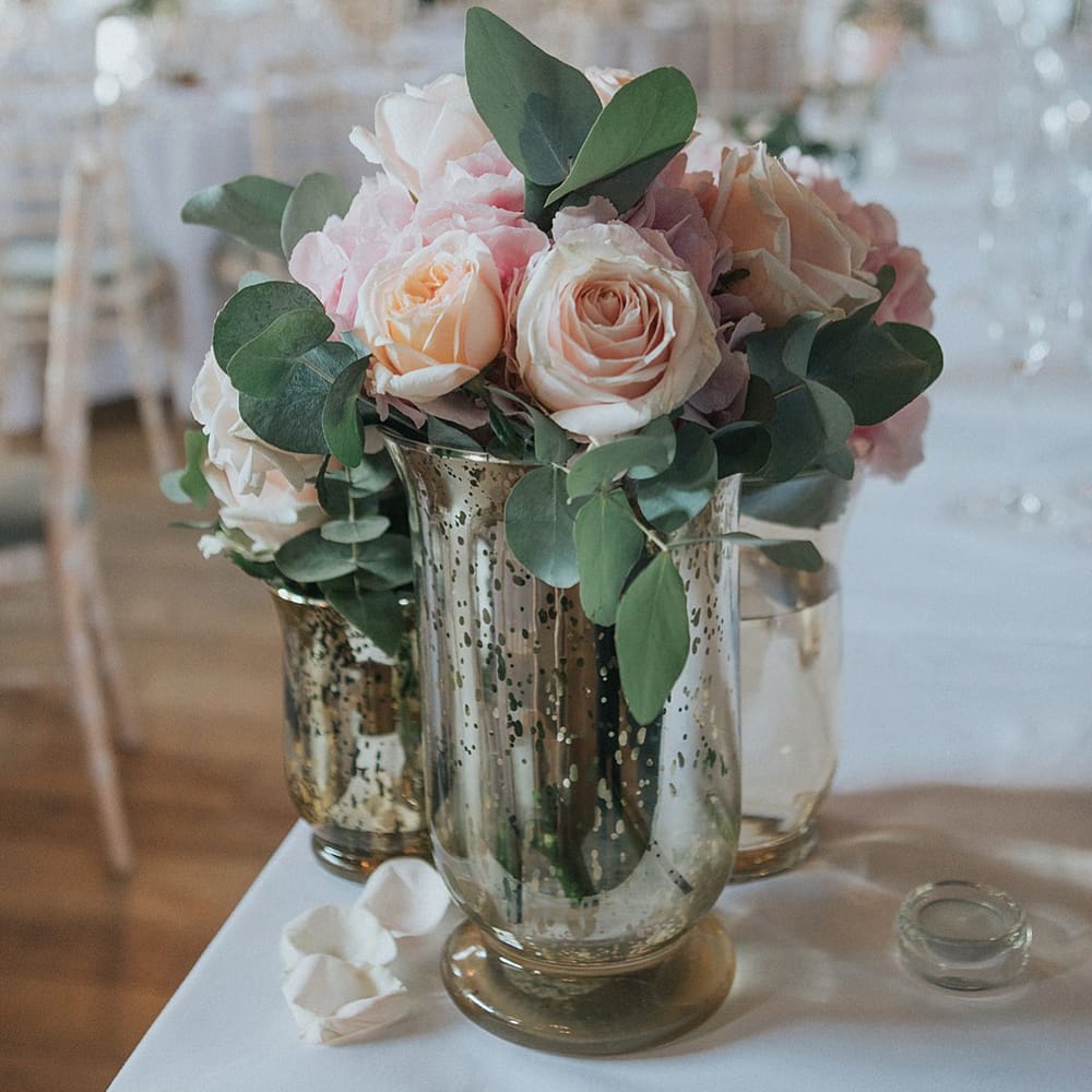 Pink Rose Wedding Flowers | Pastel Pink &amp; Mint Green Wedding at Granary Estates Suffolk | Julia &amp; You Photography